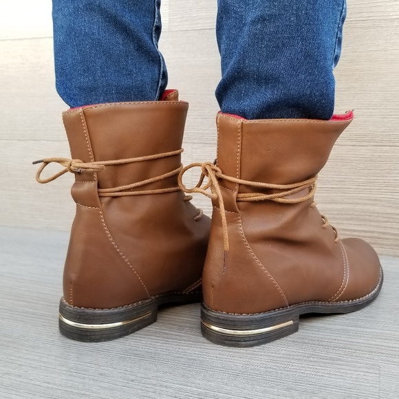 Boho-Chic Style Ankle Boots Tie Around Laces-F - Picture 8 of 8